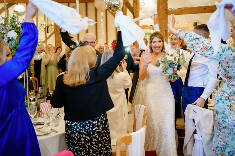 Martin Sanderson hosting a wedding reception as master of ceremonies